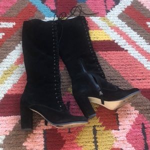 Matisse Duchess Knee High Lace Up Boots